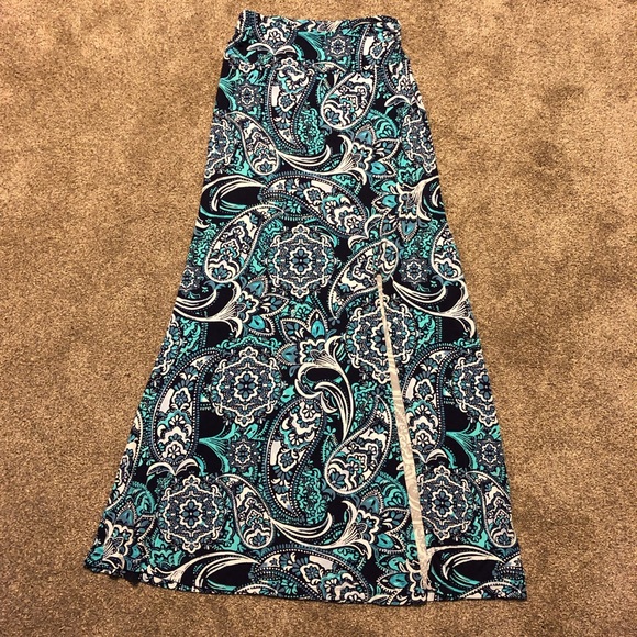 Willi Smith Skirt size XS High Elastic Waist Maxi Long Soft Stretchy - Picture 2 of 8